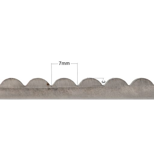 Cikk cakk olló hossza 24 cm ívek / fogak