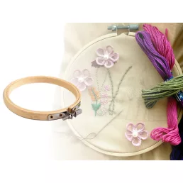 Bambusz hímzőkeret Ø10 cm