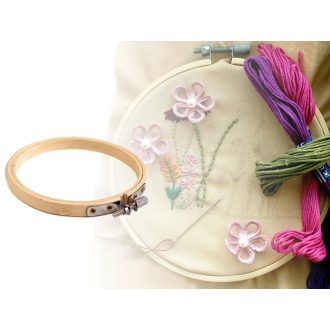 Bambusz hímzőkeret Ø10 cm