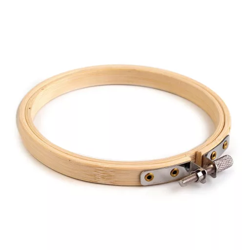 Bambusz hímzőkeret Ø10 cm