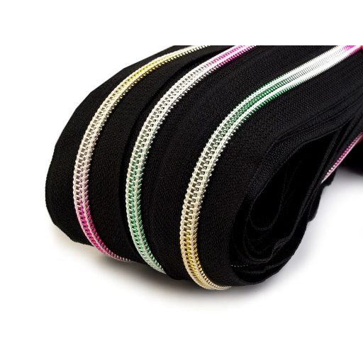 Szivárványos spirálcipzár No 6 folyóméter