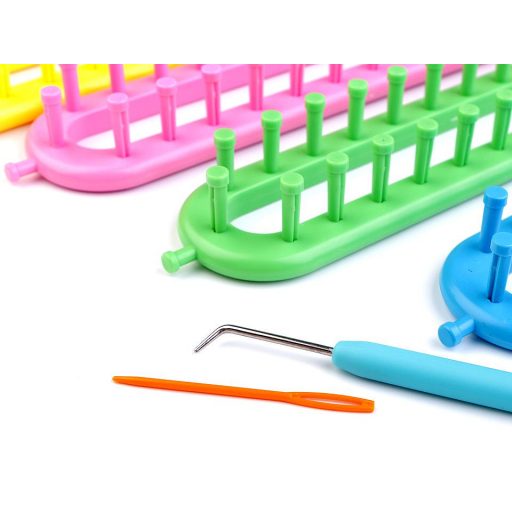 Műanyag kötőkeret szett sál, sapka kötésére