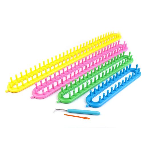 Műanyag kötőkeret szett sál, sapka kötésére