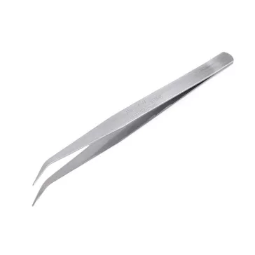   Fém csipesz hossza 15 cm - 2 nikkel hajlott (30 db-os csomagolás)
