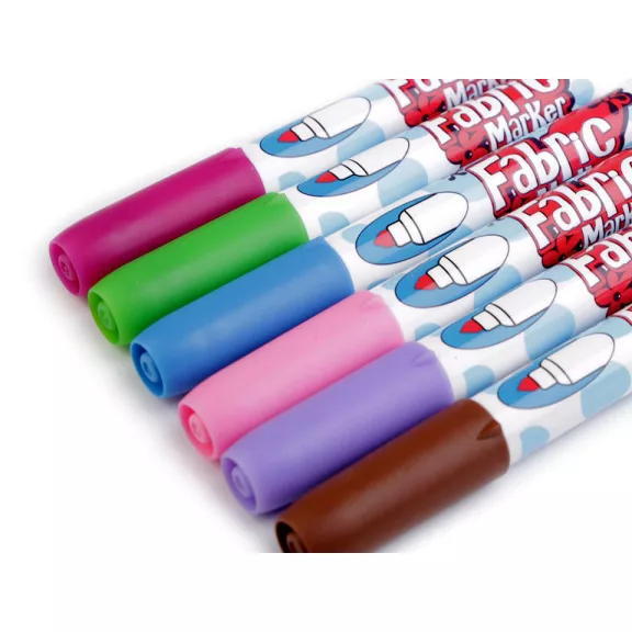 Textil filctoll 6 db készlet - 2 (560-6B) lásd a képen pasztell (1 box) Textil filctoll 6 db készlet - 2 (560-6B) lásd a képen pasztell (1 box)