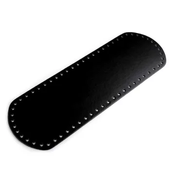   Horgolható táskaalj 12x36 cm - 5 (Nero) fekete (8 db-os csomagolás)