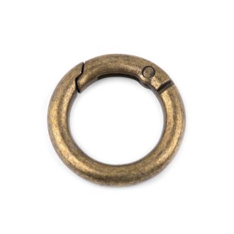   Karabiner gömbölyű táskára való / karika kulcsra Ø18 mm