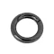 Nyitható kerek karabiner táskákra / kulcskarika Ø18 mm - 3 nikkel fekete (10 db-os csomagolás)