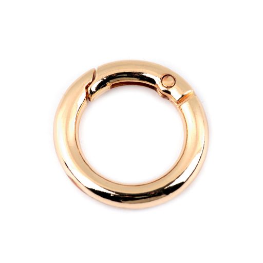 Karabiner gömbölyű táskára való / karika kulcsra Ø18 mm