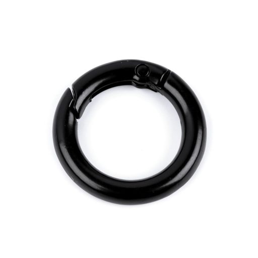 Karabiner gömbölyű táskára való / karika kulcsra Ø18 mm