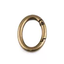 Ovális karabiner táskára / kulcskarika - 7 rózsaarany (30 db-os csomagolás) Ovális karabiner táskára / kulcskarika - 7 rózsaarany (30 db-os csomagolás)