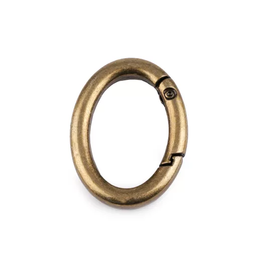 Ovális karabiner táskára / kulcskarika