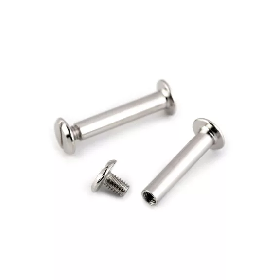 Könyvkötő csavar 12; 16; 20 a 25 mm - 1 (25 mm) nikkel (50 pár) Könyvkötő csavar 12; 16; 20 a 25 mm - 1 (25 mm) nikkel (50 pár)