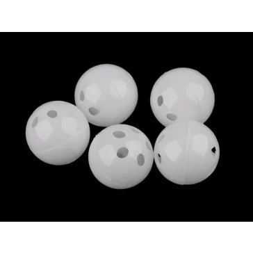   Csörgőgolyó Ø26 mm - 3 (Ø26 mm) fehér (200 db-os csomagolás)