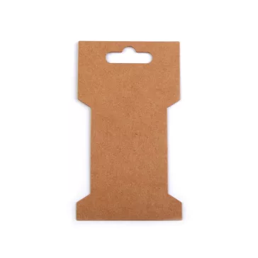   Papírkártya natural 6,6x11,5 cm kivágással - természetes barna (500 db-os csomagolás)