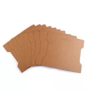   Papírkártya natural 14x16,3 cm kivágással - természetes barna (50 db-os csomagolás)