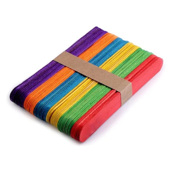 Dekor fa pálcika spatula 1,8x15 cm Multicolor - mix (192 db-os csomagolás) Dekor fa pálcika spatula 1,8x15 cm Multicolor - mix (192 db-os csomagolás)