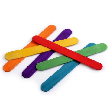   Dekor fa pálcika spatula 1,8x15 cm Multicolor - mix (960 db-os csomagolás)