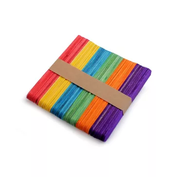   Dekor fa pálcika spatula 1x11,4 cm Multicolor - mix (1000 db-os csomagolás)