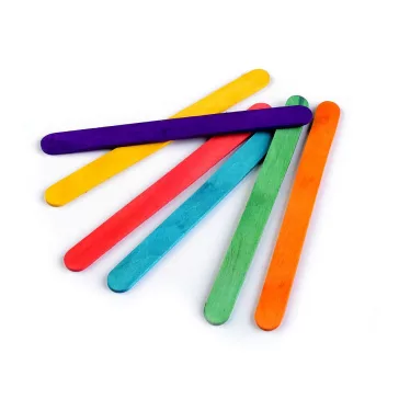   Dekor fa pálcika spatula 1x11,4 cm Multicolor - mix (1000 db-os csomagolás)