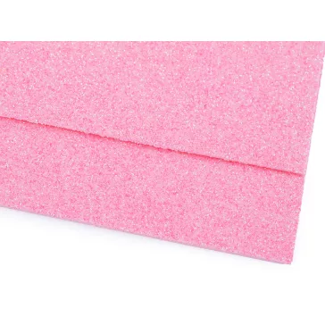   Habgumi Moosgummi csillámokkal 20x30 cm - 22 púderrózsaszín (60 db-os csomagolás)
