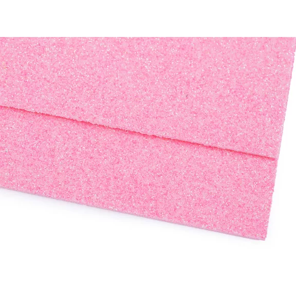 Habgumi Moosgummi csillámokkal 20x30 cm - 22 púderrózsaszín (10 db-os csomagolás) Habgumi Moosgummi csillámokkal 20x30 cm - 22 púderrózsaszín (10 db-os csomagolás)