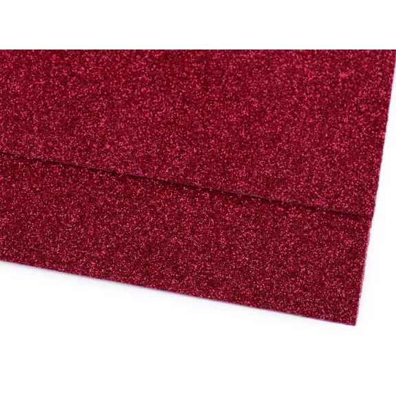 Habgumi Moosgummi csillámokkal 20x30 cm - 20 málnás (2 db-os csomagolás) Habgumi Moosgummi csillámokkal 20x30 cm - 20 málnás (2 db-os csomagolás)