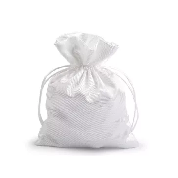   Szatén ajándéktasak 13x18 cm - 1 Off White (40 db-os csomagolás)