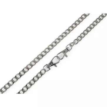   Táskalánc relieffel és karabinerrel és záró kapoccsal hossza 120 cm - 1 nikkel (4 db-os csomagolás)