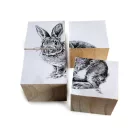 Fa kocka - félkészáru 4x4 cm - természeti (10 db-os csomagolás) Fa kocka - félkészáru 4x4 cm - természeti (10 db-os csomagolás)