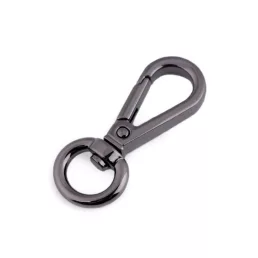 Fém forgós karabíner 12 mm-es befűző
