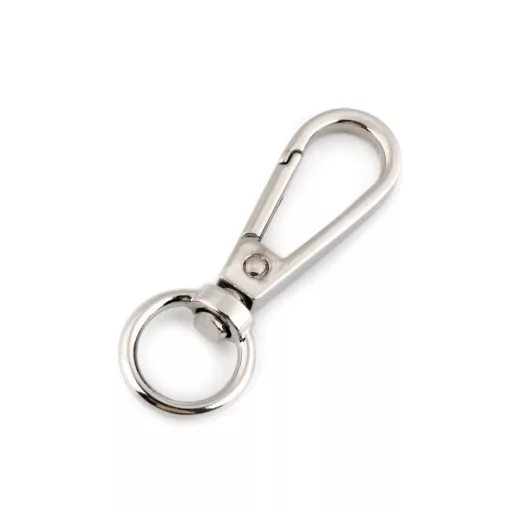 Fém forgós karabíner 12 mm-es befűző