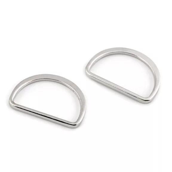Félkarika textilpántra szélessége 25 mm lapos - 4 nikkel (20 db-os csomagolás) Félkarika textilpántra szélessége 25 mm lapos - 4 nikkel (20 db-os csomagolás)