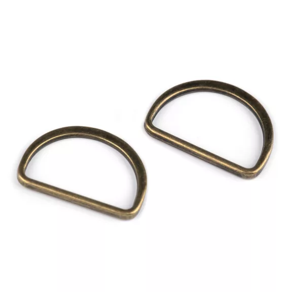 Félkarika textilpántra szélessége 25 mm lapos - 3 ósárgaréz (20 db-os csomagolás) Félkarika textilpántra szélessége 25 mm lapos - 3 ósárgaréz (20 db-os csomagolás)