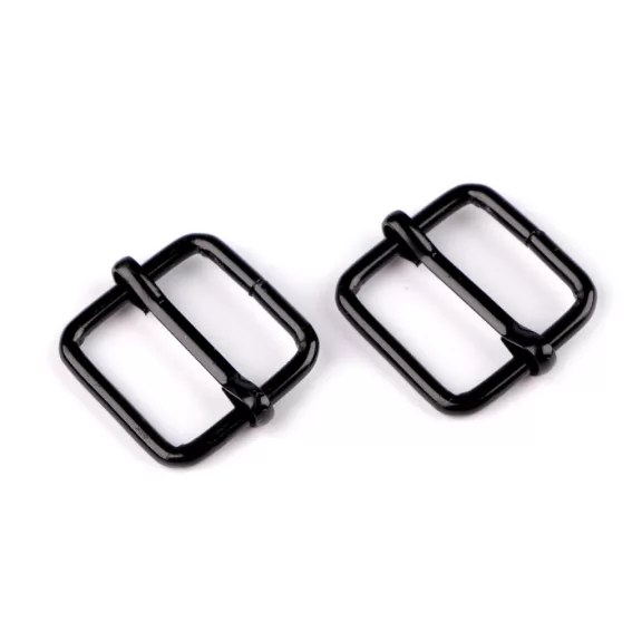 Szögletes kapocs övekre 20 mm-es - 5 fekete lakk (10 db-os csomagolás) Szögletes kapocs övekre 20 mm-es - 5 fekete lakk (10 db-os csomagolás)