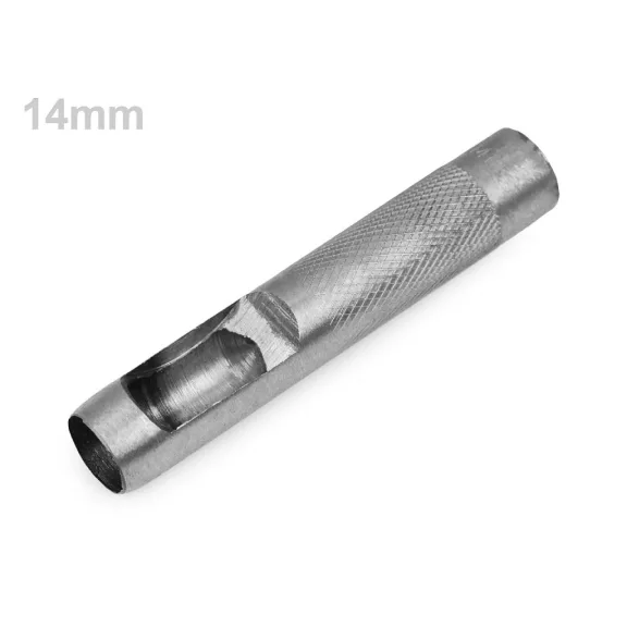 Fém lyukasztó textil anyagra Ø17; 18; 19; 20; 22 mm - 14 mm nikkel (3 db-os csomagolás) Fém lyukasztó textil anyagra Ø17; 18; 19; 20; 22 mm - 14 mm nikkel (3 db-os csomagolás)