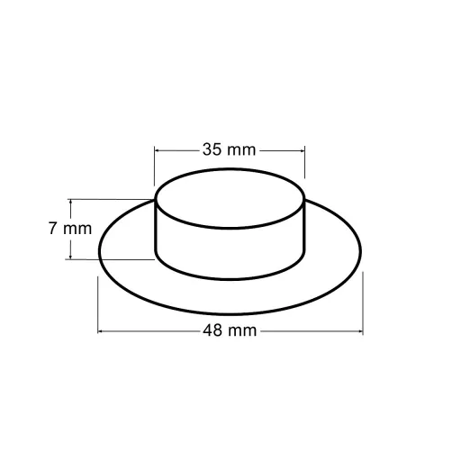 Ringli alátéttel belső Ø35 mm / külső Ø48 mm