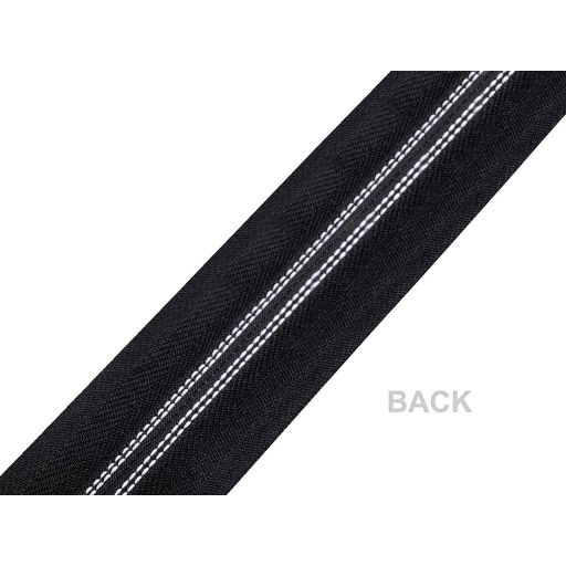 Spirálcipzár ezüst fogazással No 10 folyóméter