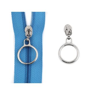 Cipzár húzóka spirálcipzárhoz No 3 karikával