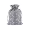 Ajándékzsák pelyhek / mikulás zsák 20x30 cm - 2 szürke (1 db-os csomagolás)