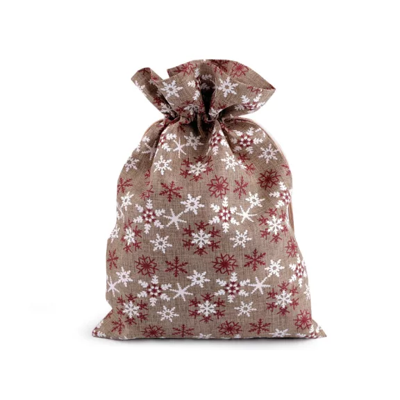 Ajándékzsák pelyhek / mikulás zsák 20x30 cm - 3 természetes közepes (1 db-os csomagolás) Ajándékzsák pelyhek / mikulás zsák 20x30 cm - 3 természetes közepes (1 db-os csomagolás)