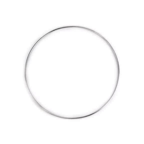 Fém karika Ø25,5 cm - 1 (25,5 cm) nikkel (1 db-os csomagolás) Fém karika Ø25,5 cm - 1 (25,5 cm) nikkel (1 db-os csomagolás)