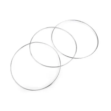   Fém karika Ø25,5 cm - 1 (25,5 cm) nikkel (1 db-os csomagolás)