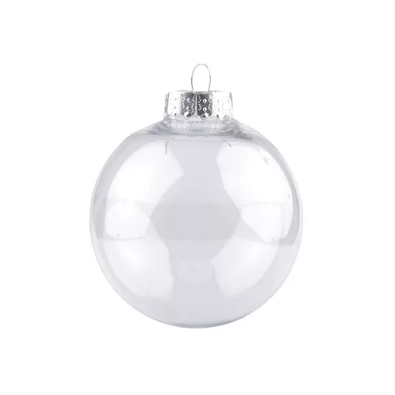 Díszgömb kisebb Ø8 cm átlátszó - 1 Transparent ezüst (2 db-os csomagolás) Díszgömb kisebb Ø8 cm átlátszó - 1 Transparent ezüst (2 db-os csomagolás)