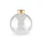 Díszgömb kisebb Ø8 cm átlátszó - 2 Transparent arany (6 db-os csomagolás)