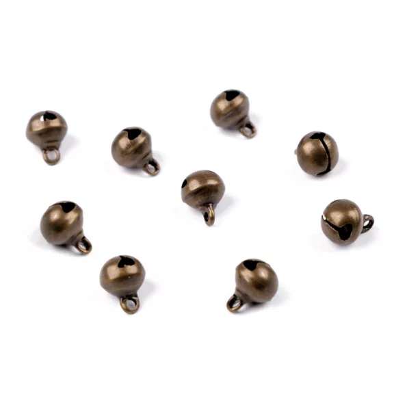 Csengettyű Ø8 mm ruhára - 3 ósárgaréz (100 db-os csomagolás) Csengettyű Ø8 mm ruhára - 3 ósárgaréz (100 db-os csomagolás)