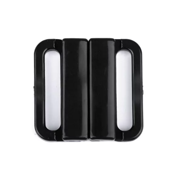 Fürdőruhakapocs / övkapocs szélessége 25 mm műanyag - 2 fekete (2 pár) Fürdőruhakapocs / övkapocs szélessége 25 mm műanyag - 2 fekete (2 pár)