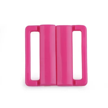   Fürdőruhakapocs / övkapocs szélessége 25 mm műanyag - 4 pink (2 pár)