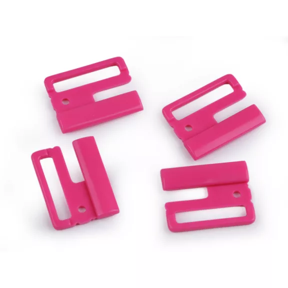 Fürdőruhakapocs / övkapocs szélessége 25 mm műanyag - 4 pink (20 pár) Fürdőruhakapocs / övkapocs szélessége 25 mm műanyag - 4 pink (20 pár)