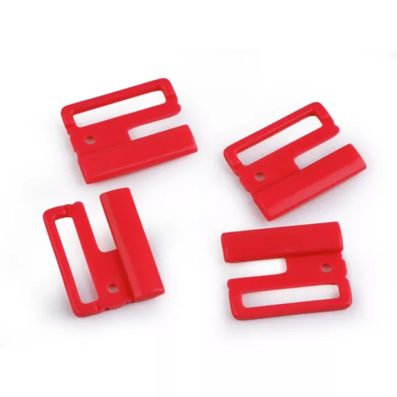 Fürdőruhakapocs / övkapocs szélessége 25 mm műanyag - 9 piros (20 pár) Fürdőruhakapocs / övkapocs szélessége 25 mm műanyag - 9 piros (20 pár)